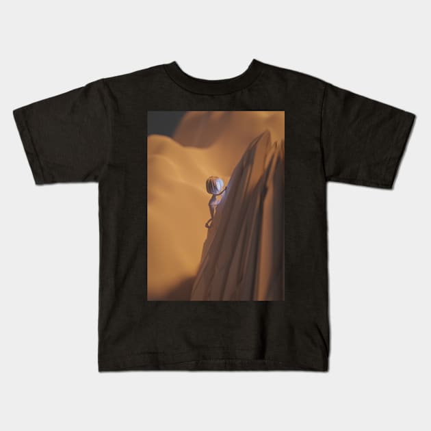 The climb Kids T-Shirt by vixfx